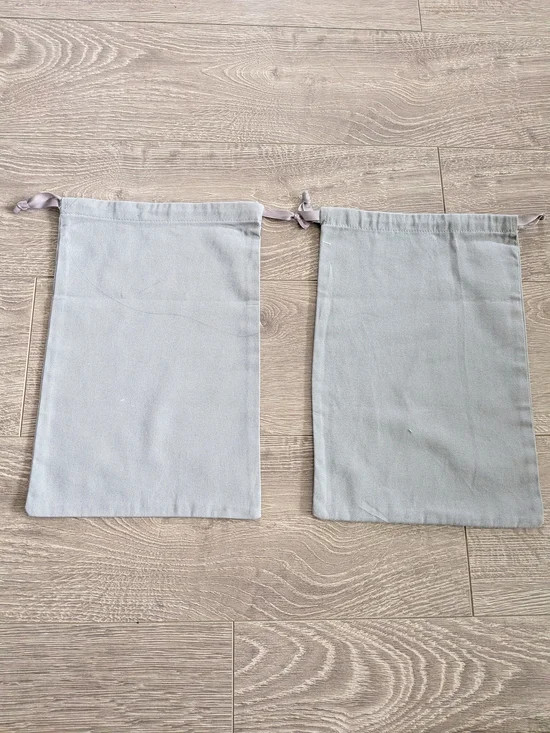 Dior Gray Drawstring Pouch Set - Picture 9 of 11